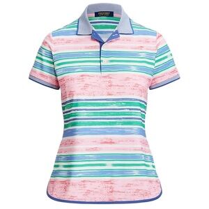Ralph Lauren Golf Striped Jersey Polo Shirt Size Small